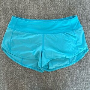 Light blue Speed Up Low-Rise Lined Short 2.5"